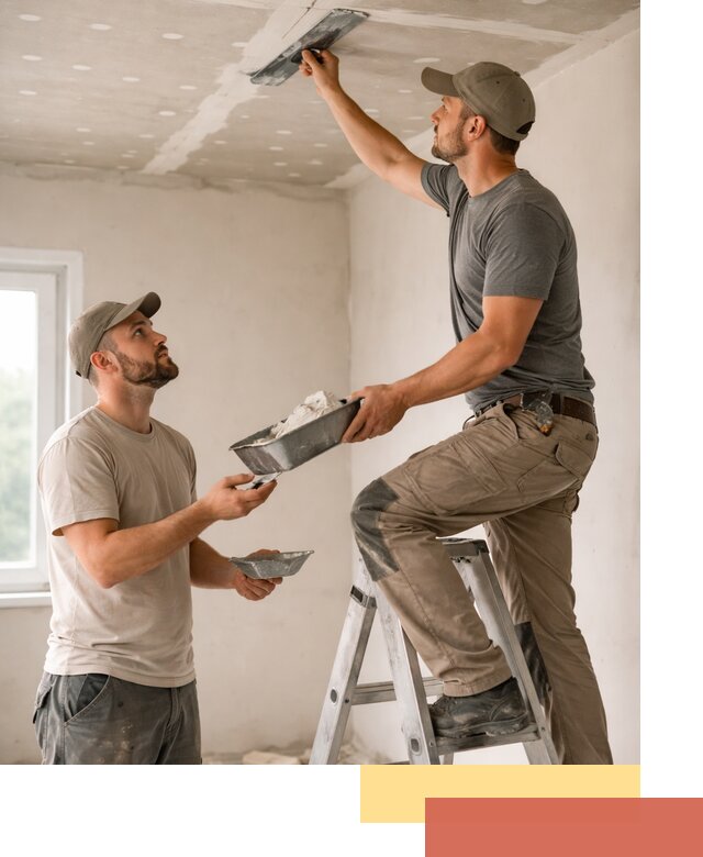 Шпаклевка потолка из гипсокартона в Елабуге качественно и быстро