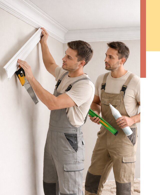 Монтаж потолочного плинтуса в Елабуге от 2329 руб. — быстро и недорого | ОТДЕЛОЧНИК-Лбг