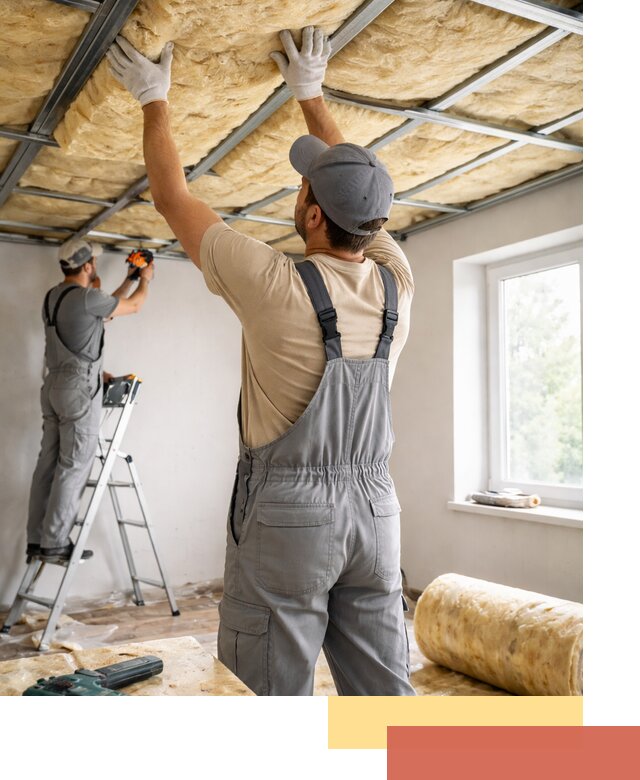 Утепление потолка под ключ в Елабуге качественно и быстро