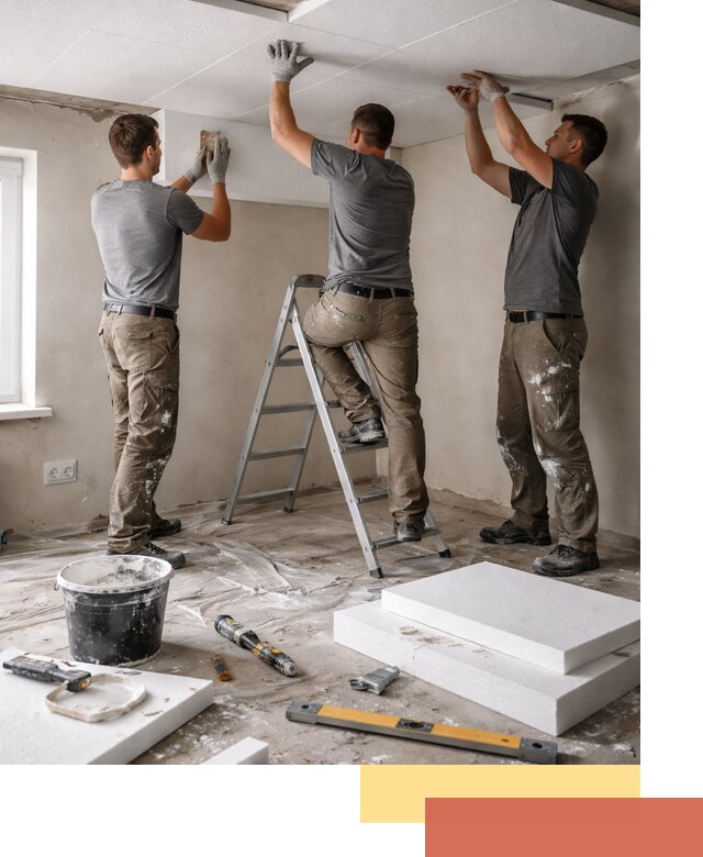 Утепление потолка пенопластом в Елабуге быстро и качественно