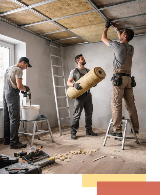 Шумоизоляция потолка в Елабуге: профессиональный монтаж и отделка